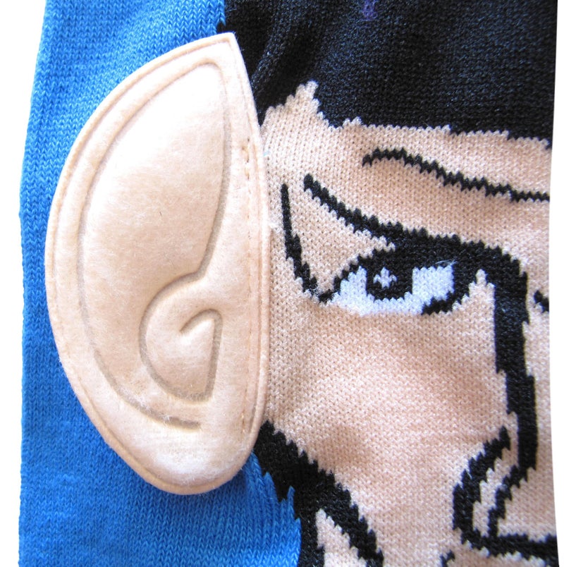 Star Trek Spock with Ears Crew Socks, Blue, Sock Size 10-13, Shoe Size 6-12 - Image 4